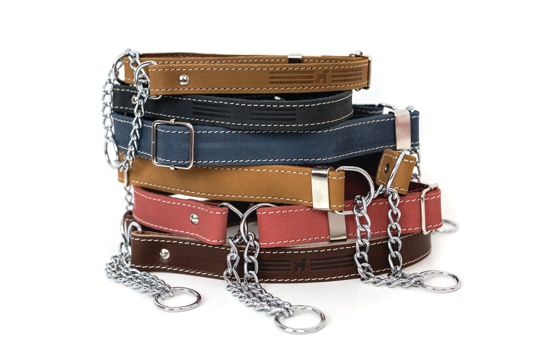 Martingale Leather Dog Collar