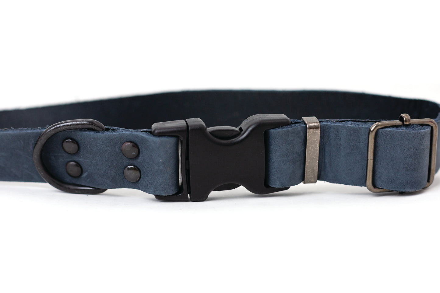 Sport Style Blue Jeans Leather Dog Collar