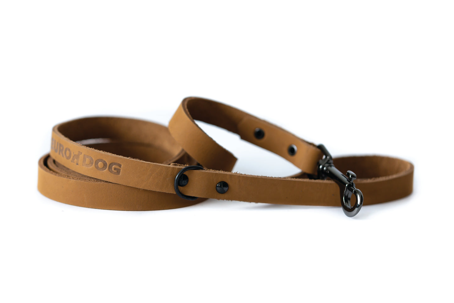 Sport Style Khaki Leather Leash