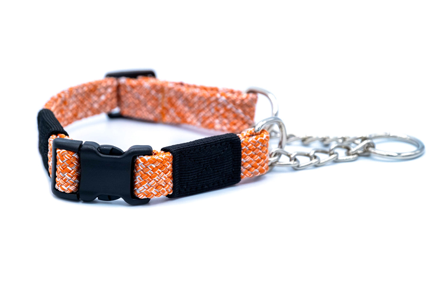 Adventure Style Flat Weave Climbing Rope Martingale Dog Collar