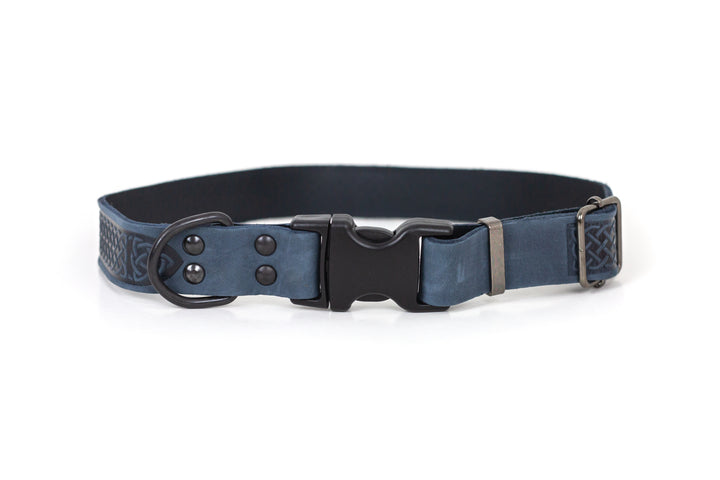 Celtic Sport Quick-Release Leather Dog Collar