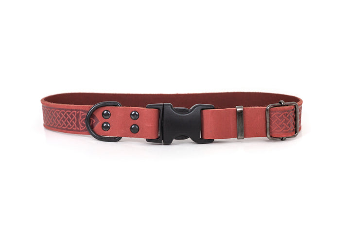 Celtic Sport Quick-Release Leather Dog Collar