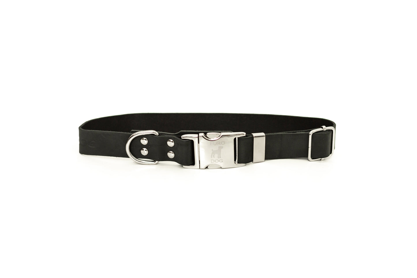 Modern Style Quick-Release Leather Dog Collar