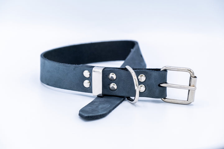 Zen Style Soft Leather Euro Dog Collar
