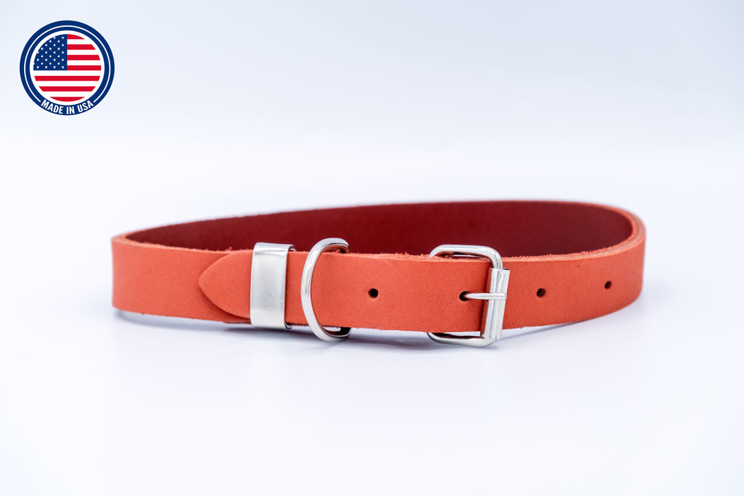 Zen Style Soft Leather Euro Dog Collar