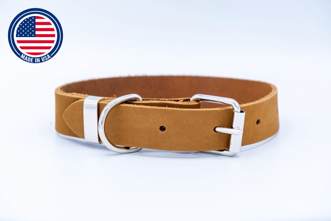 Zen Style Soft Leather Euro Dog Collar