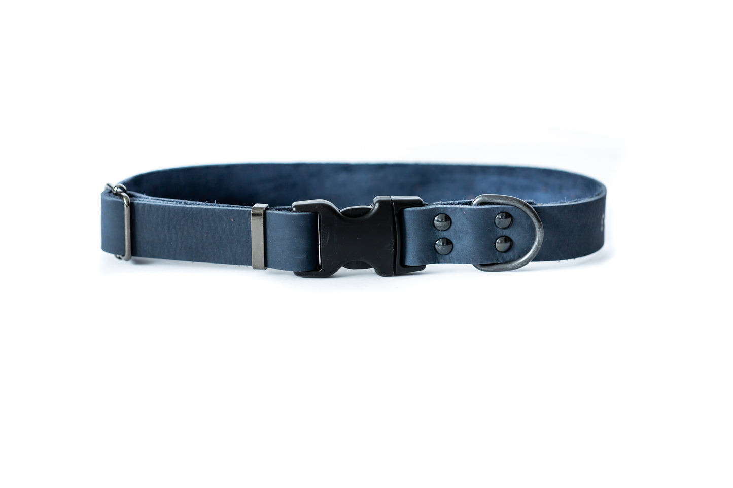 Sport Style Blue Jeans Leather Dog Collar