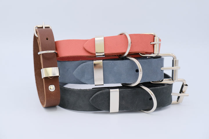 Zen Style Soft Leather Euro Dog Collar