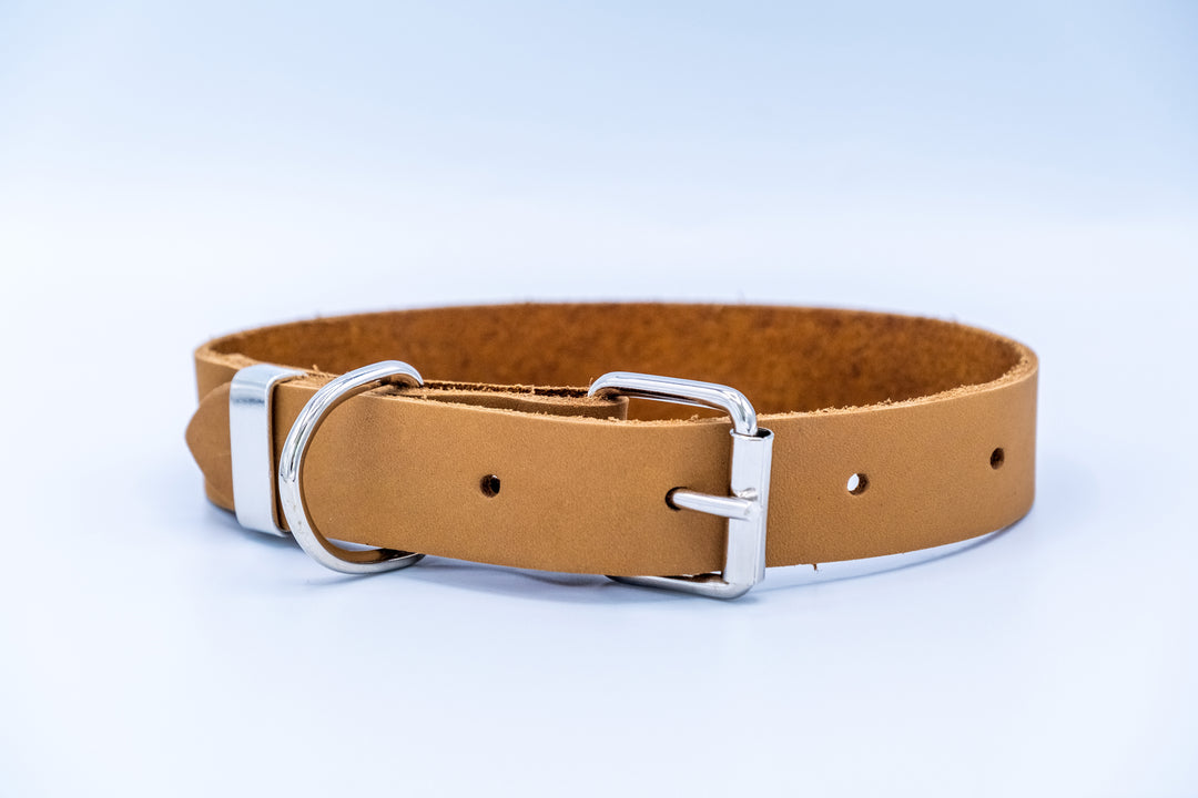 Zen Style Soft Leather Euro Dog Collar
