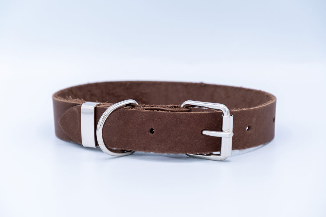 Zen Style Soft Leather Euro Dog Collar